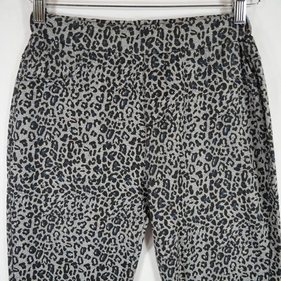 Steve Madden Women's Leopard Print Denim Animal Pattern Stretch Leggings Size M - Picture 2 of 13